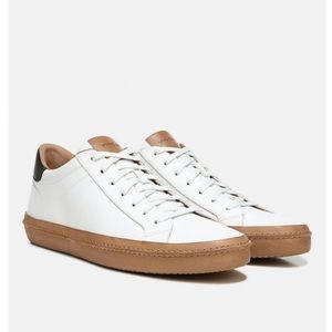 Men’s Vince Prescott Leather Sneakers White